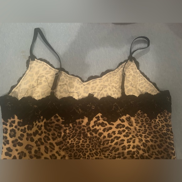 Soma leopard camisole with lace bottom and trim size large NWOT - Picture 6 of 6